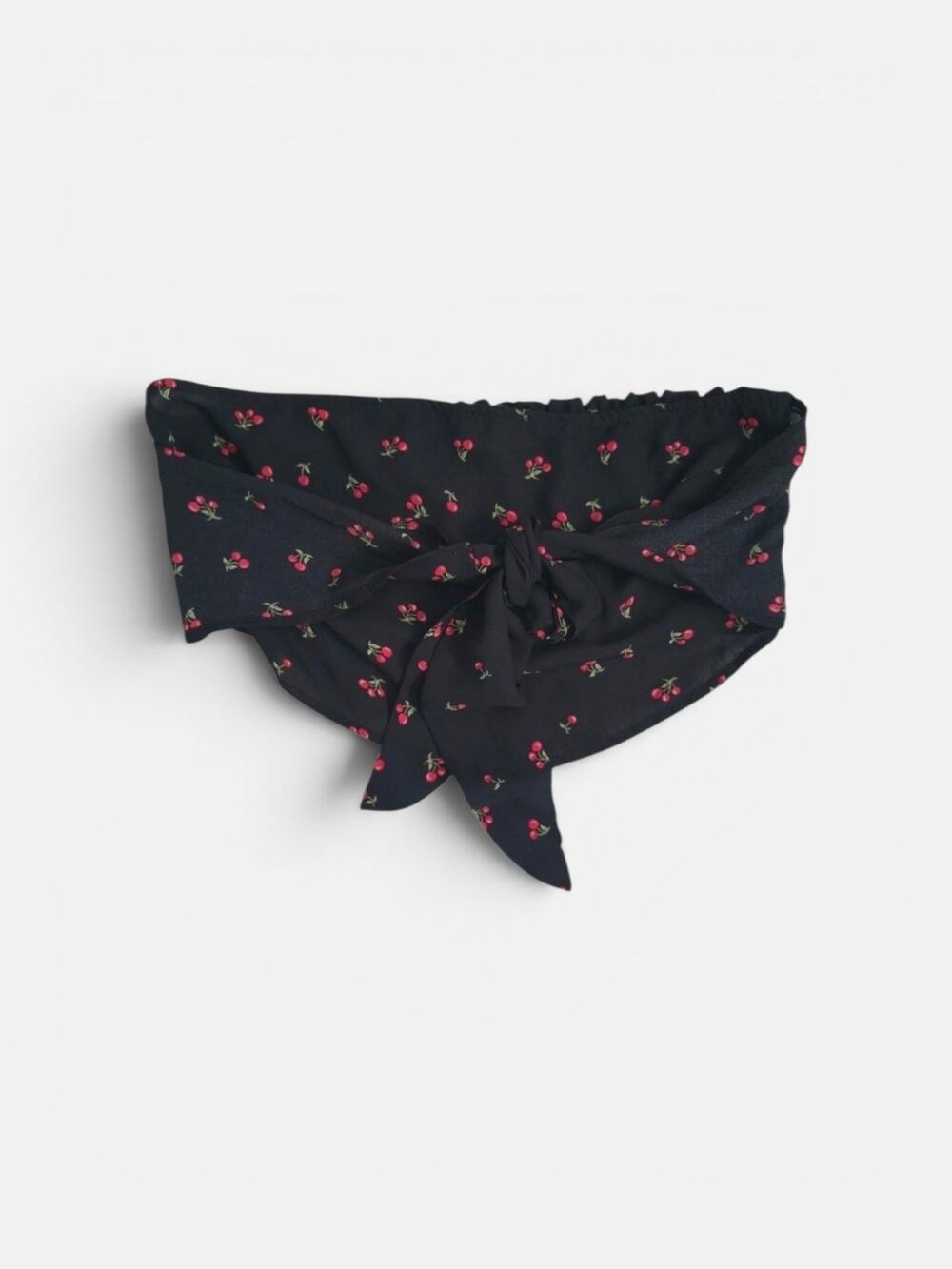 Le Lis NWT Black Cherry Girl Strapless Bandeau Crop Top